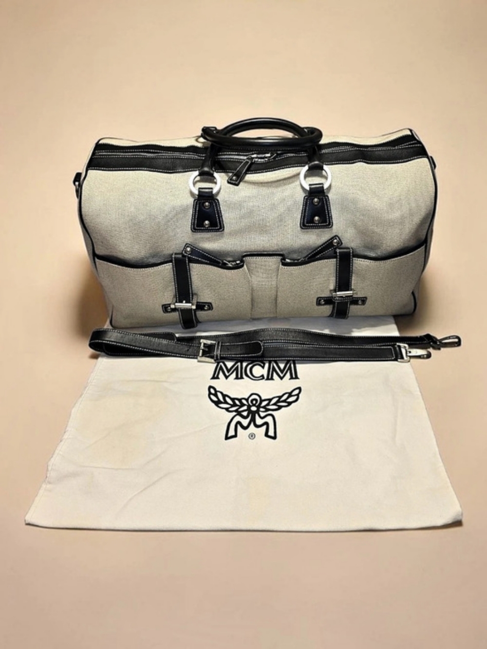 MCM Large Stark Travel Tote - EUC - with COA